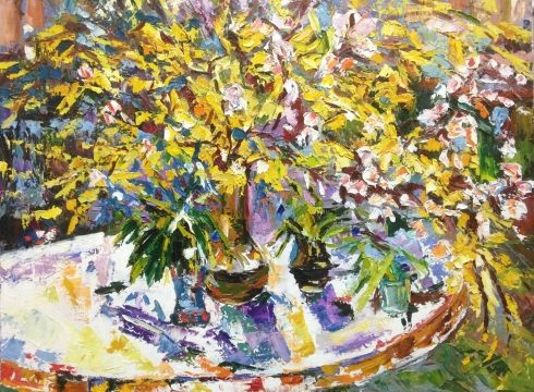 «Весенний натюрморт» 1980 е - Шаповалов Сергей Гаврилович