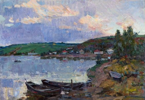 «Вечер. У озера» 1967 - Крупский Иван Иосифович