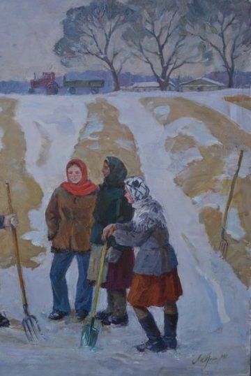 «На зимних буртах»-Лавриненко Вячеслав Иванович