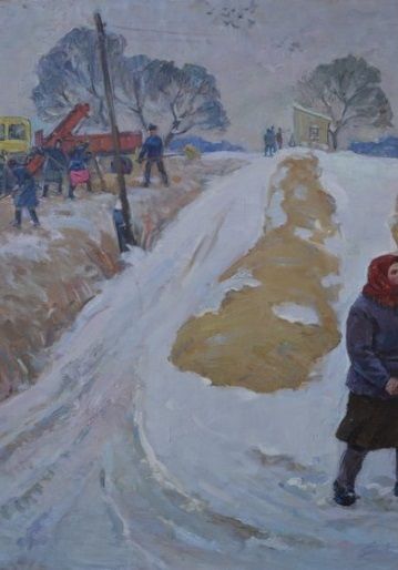 «На зимних буртах»-Лавриненко Вячеслав Иванович