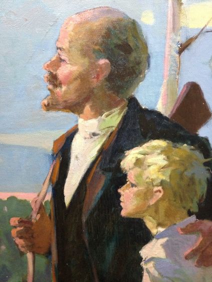 «В.И.Ленин на охоте»-Нестеренко Борис Григорьевич