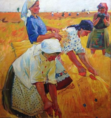 «Выбирают лен» 1960 е - Зарецкий Виктор Иванович