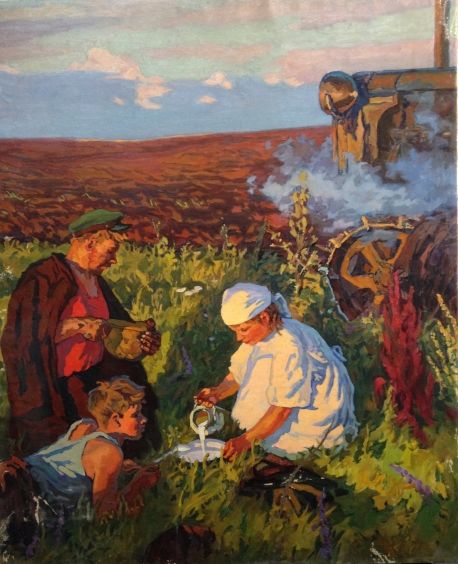 «Ужин трактористов» 1960 е  - Кириченко Степан Андреевич