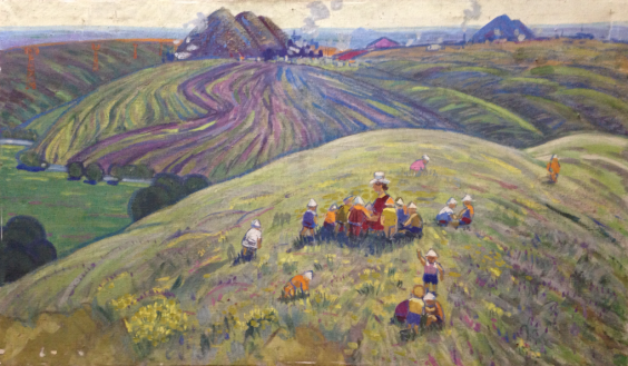 «На прогулке» 1970 - Смирнов Александр Гаврилович