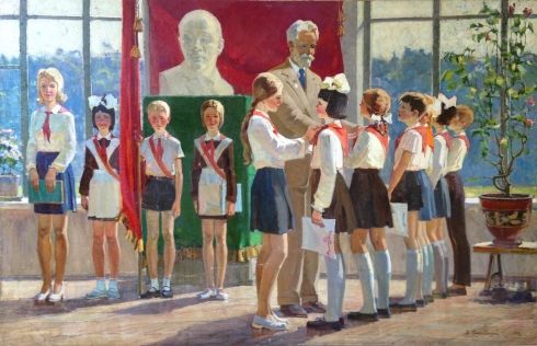 «Прием в пионеры» 1978 - Сингаевский Владимир Иванович