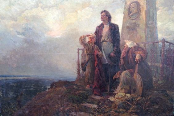 «Максим Горький на могиле Т.Г. Шевченко в Каневе» 1940-1950 е - Ижакевич Иван Сидорович