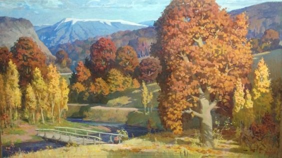 «Горы Крыма. Крымская Осень» 1988 - Сухоруких Анатолий Иванович