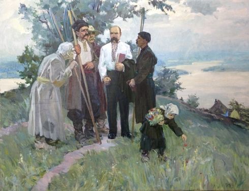 «Т.Г. Шевченко и крестьяне» 1975 - Павлюк Георгий Николаевич