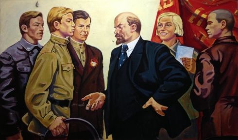 «Ленин с делегатами сьезда молодежи» 1976 - Салихов Владимир Мухаметович