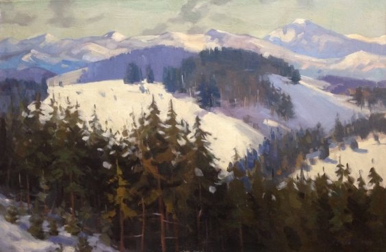«Зима в Карпатах» 1970 - Якубек Карел Михайлович