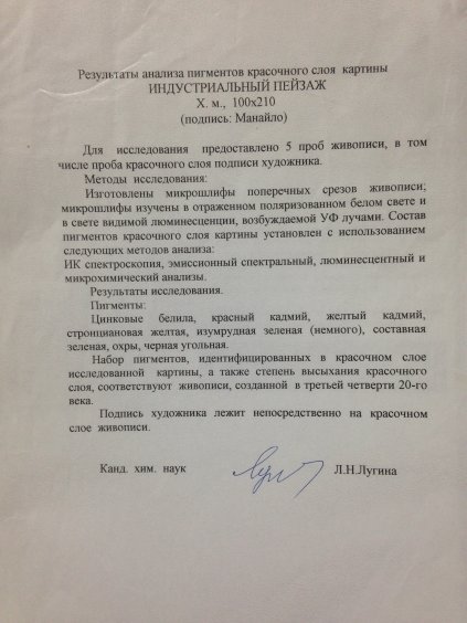 «Индустриальный пейзаж-наш город»-Манайло Федор Федорович