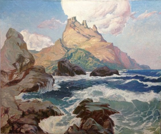 «Крымский пейзаж» 1989 - Мельников Леонид Кузьмич