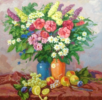 «Цветы и фрукты» 1970 е - Чуйков Евгений Васильевич