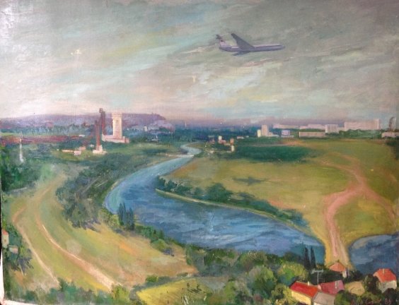“Aircraft on the Motherland” 1983 - Soroka Arkady Vasilyevich
