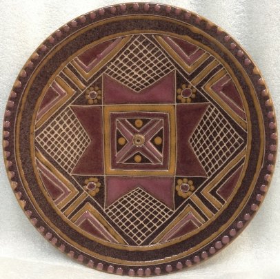 ЛКСФ Декоративная тарелка «Орнамент» 1960 е - ЛКСФ Декоративная тарелка «Орнамент»