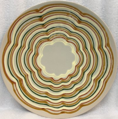 ЛКСФ Декоративная тарелка «Орнамент на сером» 1960 е - ЛКСФ Декоративная тарелка «Орнамент на сером»
