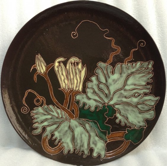 ЛКСФ Декоративная тарелка «Цветок» 1970 е - ЛКСФ Декоративная тарелка «Цветок»