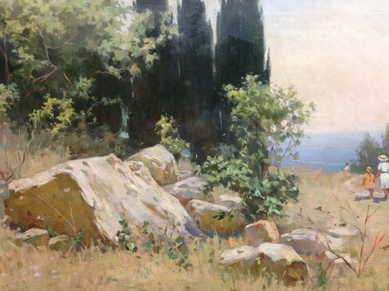 “Crimean landscape-July”-Kalmykov Fedor Batyrbekovich