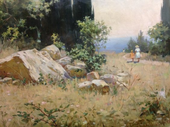 “Crimean landscape-July”-Kalmykov Fedor Batyrbekovich