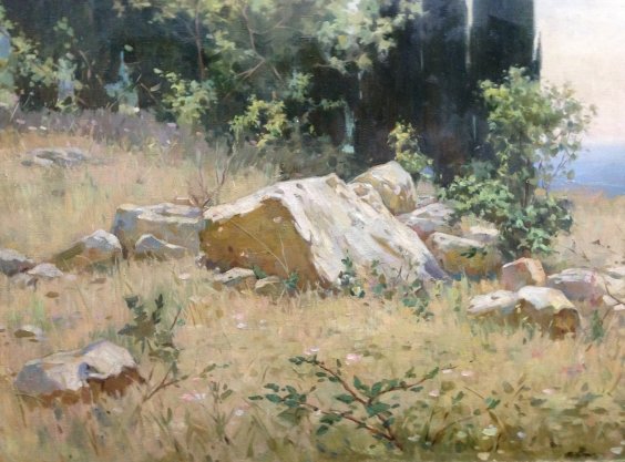 “Crimean landscape-July”-Kalmykov Fedor Batyrbekovich