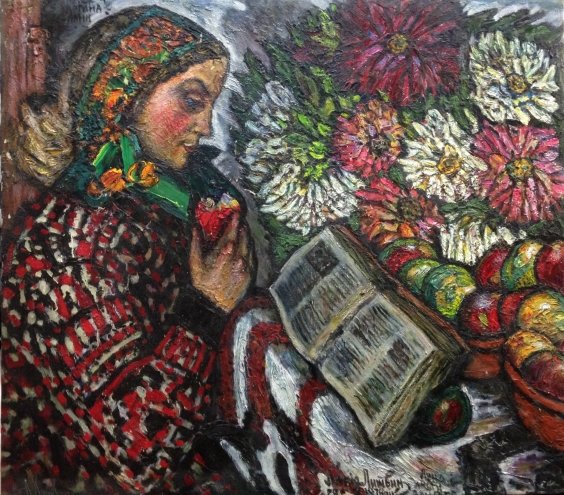 “My Anna flowers, Van Gogh sheets” 1978 - Lytvyn Leonid Grigorievich