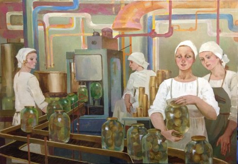 «На консервном заводе» 1985 - Фальчук Алла Мироновна