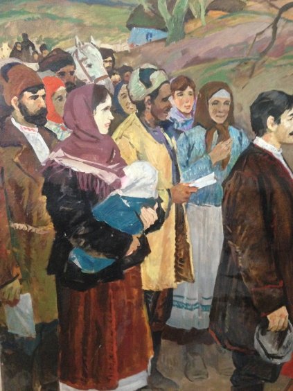 Триптих «Декрет о Земле. Коллективизация» (Центральная часть)-Васецкий Григорий Степанович