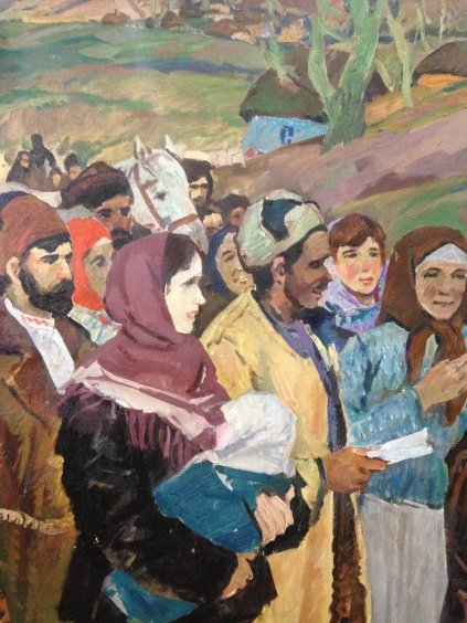 Триптих «Декрет о Земле. Коллективизация» (Центральная часть)-Васецкий Григорий Степанович