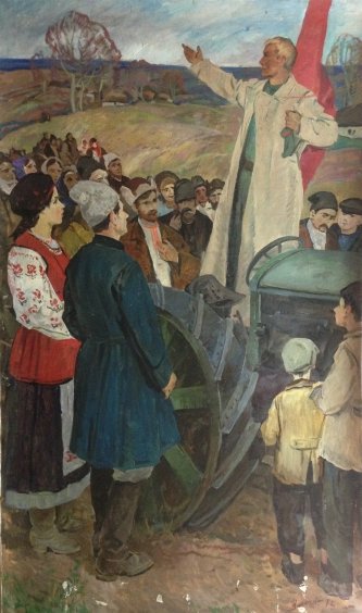 Триптих «Декрет о Земле» (правая часть)-Васецкий Григорий Степанович