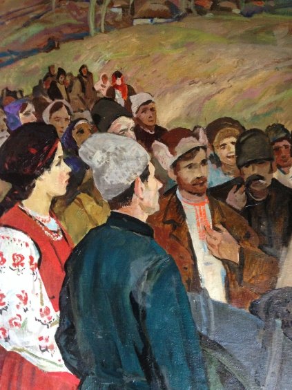 Триптих «Декрет о Земле» (правая часть)-Васецкий Григорий Степанович