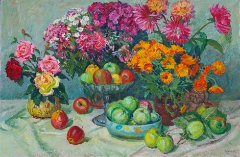 «Цветы и фрукты» 1970 е - Эльберт Виктор Давыдович
