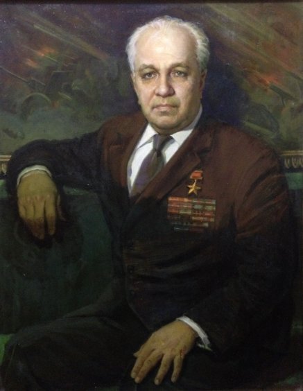 Портрет «Герой Советского Союза Кривокорытов П.Т.» 1984 - Семенов Александр Иванович