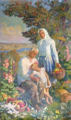 Правая часть Триптиха «Три поколения»-«Зрелость» 1988 - Макогон Игорь Иванович