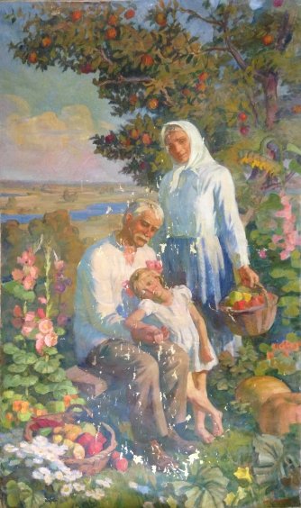 Правая часть Триптиха «Три поколения»-«Зрелость» 1988 - Макогон Игорь Иванович