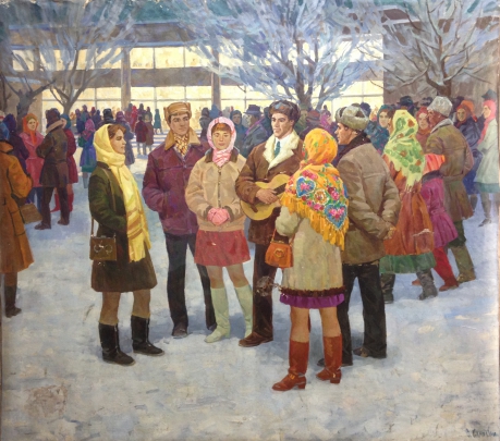 «Вечером у клуба» 1972 - Одайник-Самоойленко Зоя Алексаандровна
