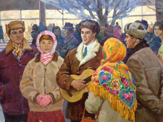 «Вечером у клуба»-Одайник-Самоойленко Зоя Алексаандровна