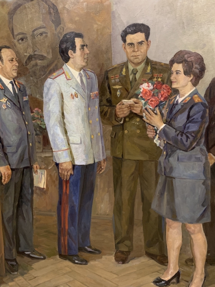 «Летчик-космонавт Береговой Георгий Тимофеевич — почетный гость работников милиции!»-Журавлев Виктор Никифорович
