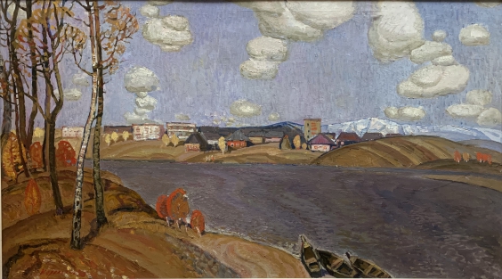 «Пейзаж с речкой» 1970 е гг. - Корольчук Виктор Андреевич