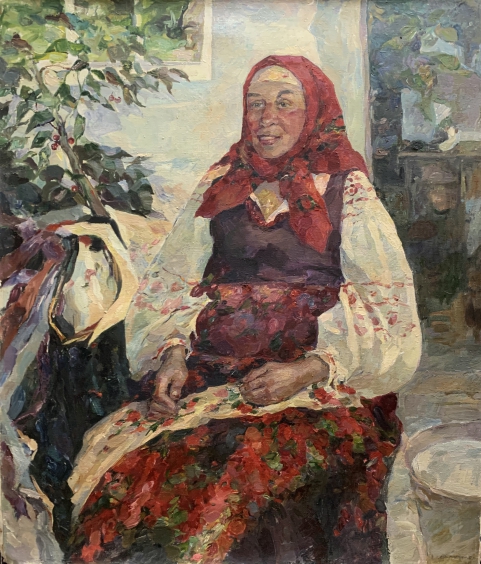 «Портрет пожилой женщины» 1992 - Титаренко Мария Анатольевна