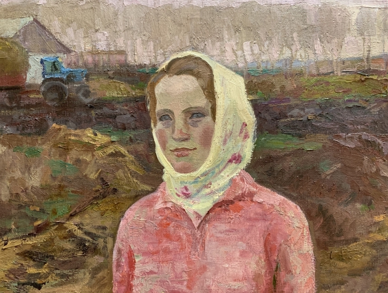 «Портрет доярки совхоза им. Ленина»-Репка Сергей Никанорович