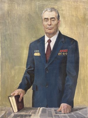 Портрет «Л.И. Брежнев в кабинете» 1970 е - Черников Владимир Михайлович