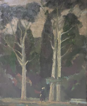 Пейзаж «Парк в Алупке» 1988 - Демиденко Александр Иванович