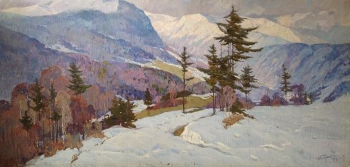 “Winter in the Carpathians” 1979 - Bednoyshe Daniil Panteleevich