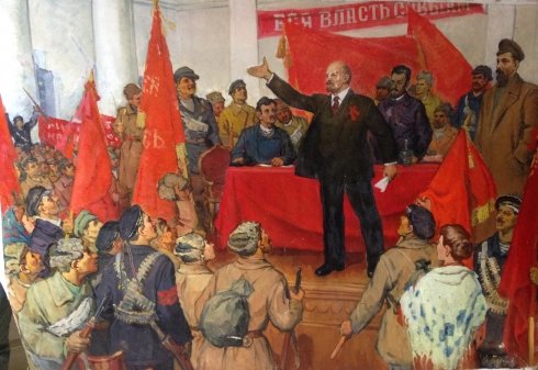 “Lenin proclaims Soviet power” 1960 е - Bespalov Ivan Nikolaevich