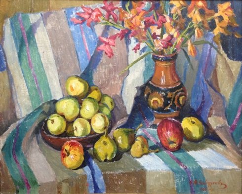 “Flowers and fruits” 1966 - Baidukov Alexander Vasilyevich