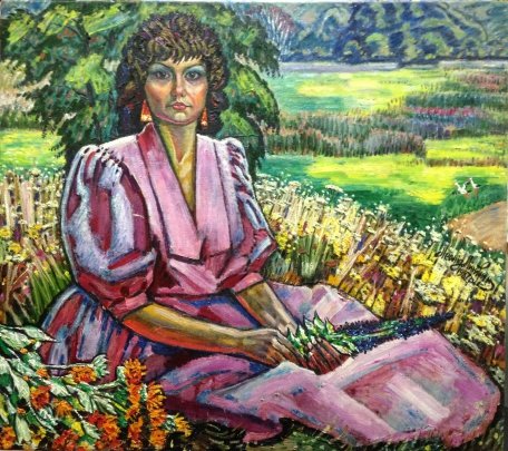 “Portrait of Galina Kotko” 1987 - Lytvyn Leonid Grigorievich